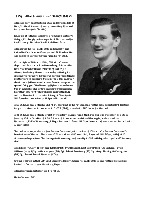 A preview of a PDF biography for Ross, Allan Henry